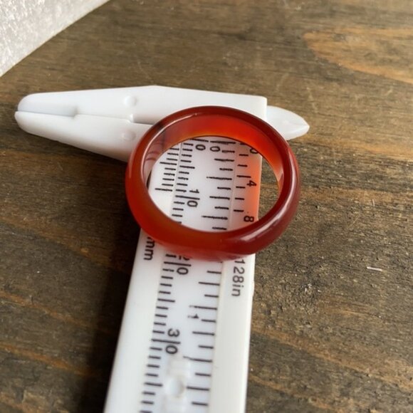 FIRE CARNELIAN MIDI RING BAND BOHO AND DAINTY - Picture 5 of 5